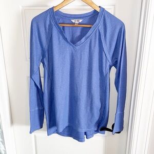 Wildfox Women's Blue V-Neck Top Medium